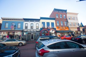 Photo of businesses in downtown Annapolis